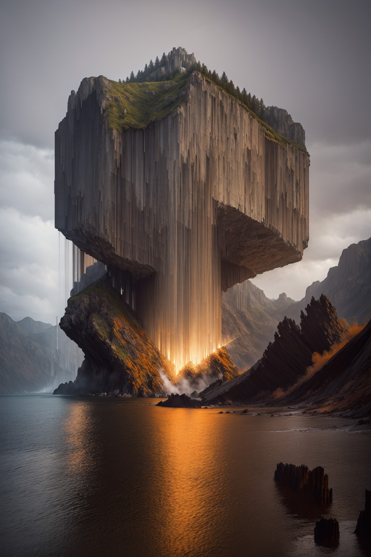 00704-2449899362-3949-pixel sorting, Brutalist architecture, concrete, grotesque building, massive concrete structure on a stiff cliff, casting dramat.png